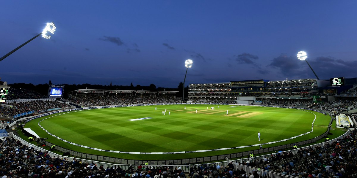 Cricket match stadium with passionate fans