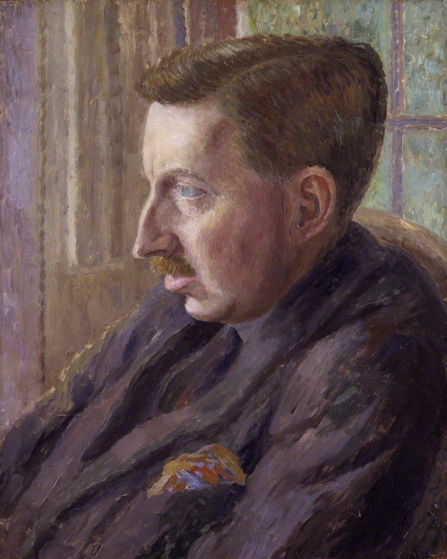 Portrait of E.M. Forster by Dora Carrington